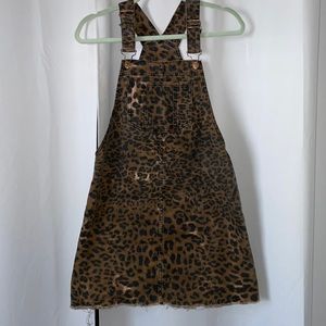 River Island Cheetah Dress Overalls